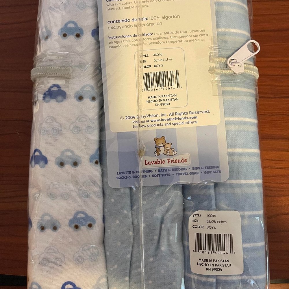 Pack of 3 Receiving Blankets